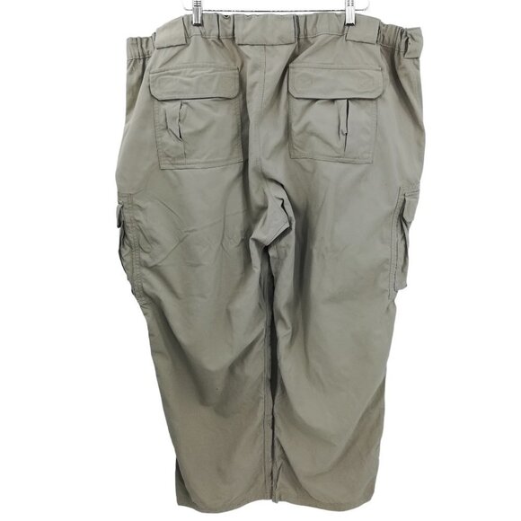 Duluth Trading Mens Dry on the Fly Cargo Khaki Nylon Pants Size 3XL x 30 Pockets - Picture 7 of 11